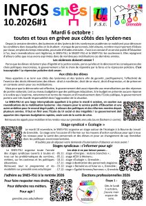 Lettre d'infos #1 octobre 2026