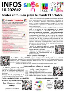 Lettre d'infos #2 octobre 2026