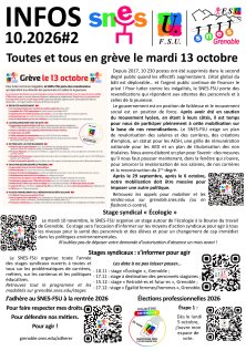 Lettre d'infos #2 octobre 2026