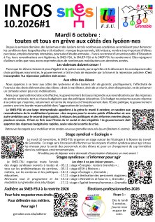 Lettre d'infos #1 octobre 2026