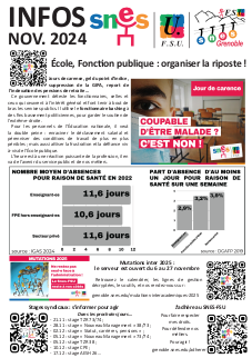 Lettre d'infos - novembre 2024