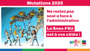 Mouvement INTRA 2025 - permanence du SNES-FSU 73 à Chambéry