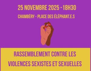 25 novembre : journée internationale pour l'élimination de la violence (…)