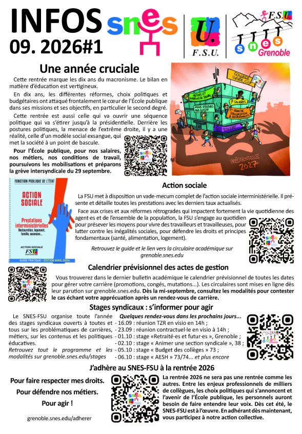 Lettre d'infos #1 septembre 2026