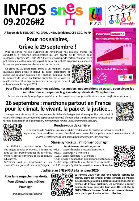 Lettre d'infos #2 septembre 2026