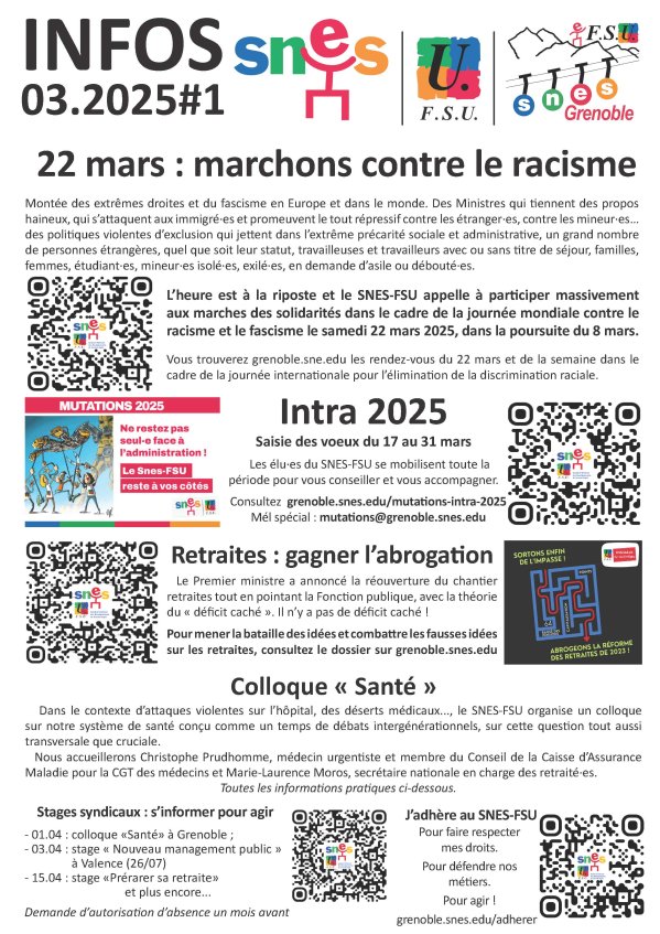 Lettre d'infos #1 mars 2025