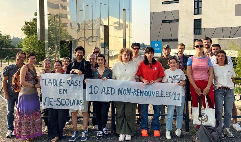 les AED de Boissy d'Anglas en lutte