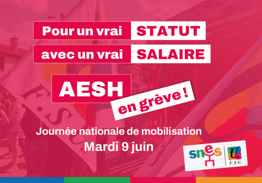 AESH – dans l'action le 9 juin !